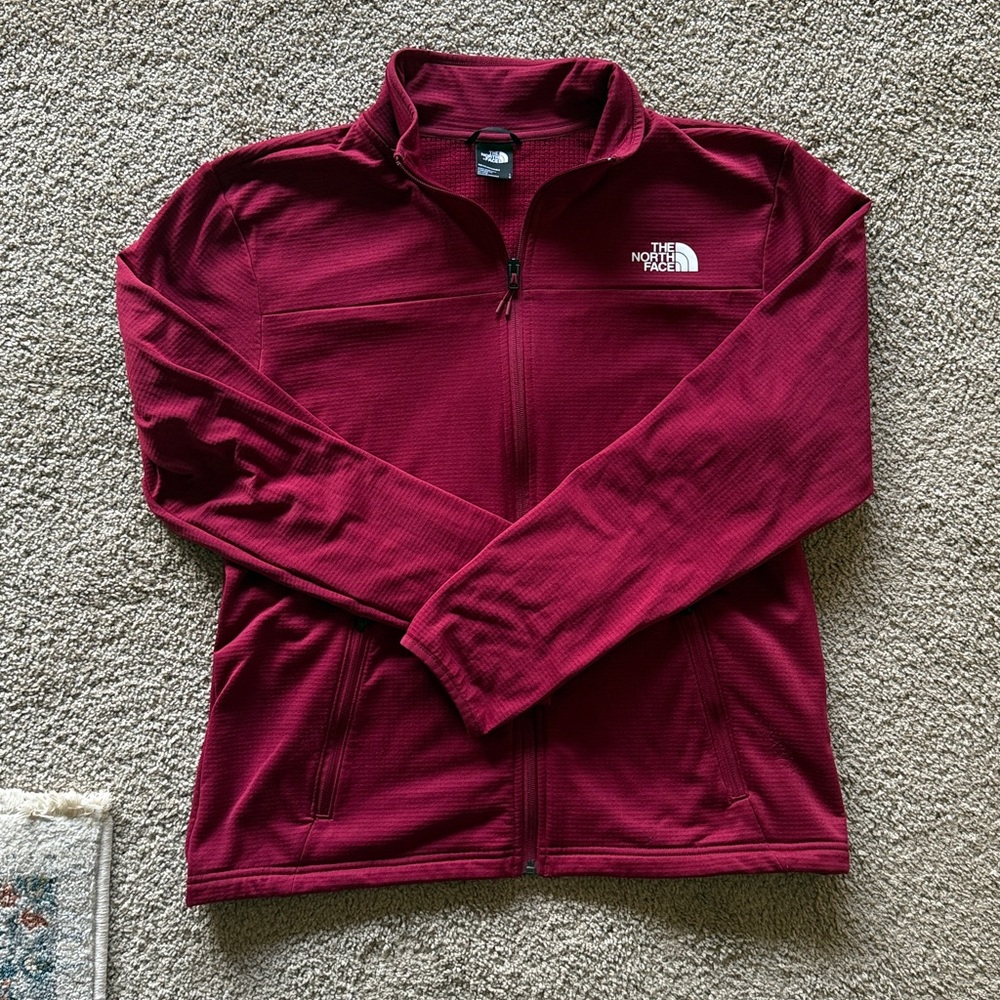 NWOT The North Face Maroon Zip-Up Jacket